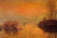 Monet, Claude Oscar - Sunset on the Seine at Lavacourt, Winter Effect